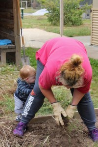 Gardening with-a young-child