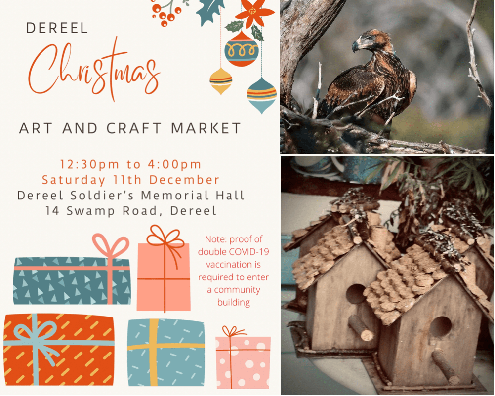Find Birds at the Dereel Christmas Art and Craft&nbsp;Market