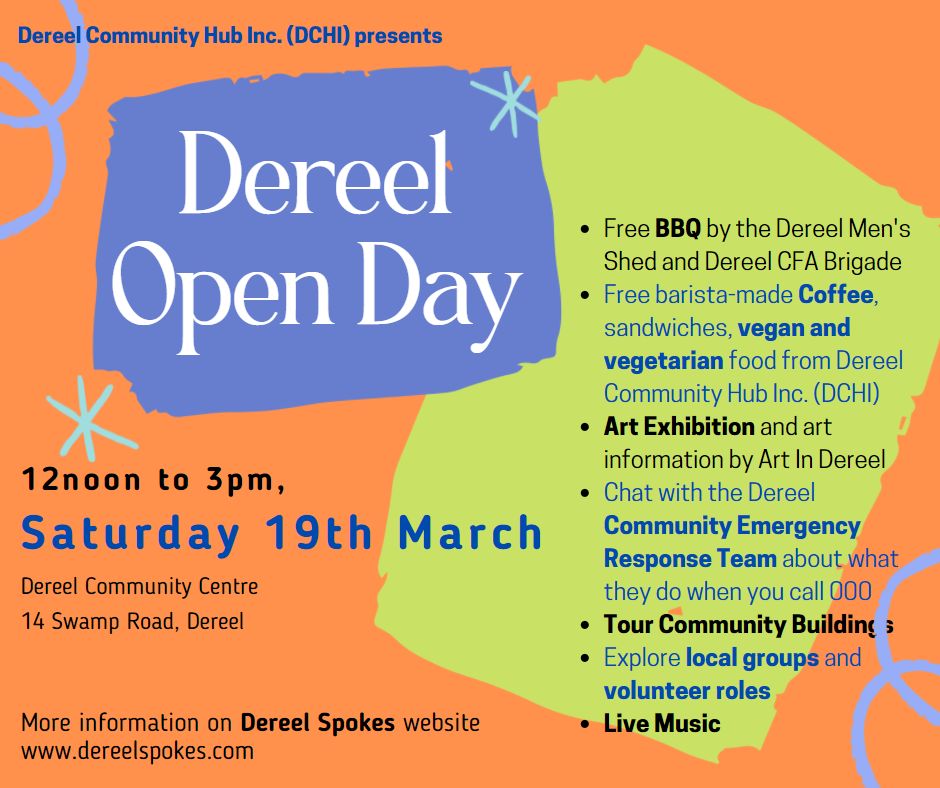 Dereel Open Day is just One Week&nbsp;Away!